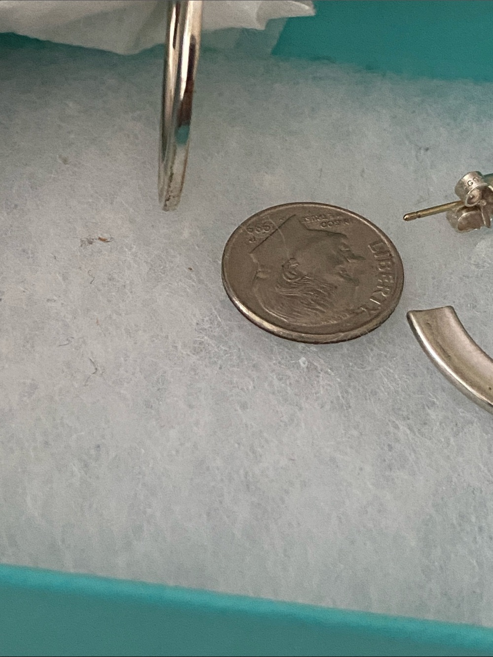 Tiffany & Co. SS 1837 Hoop Earrings **RARE** - Picture 7 of 13